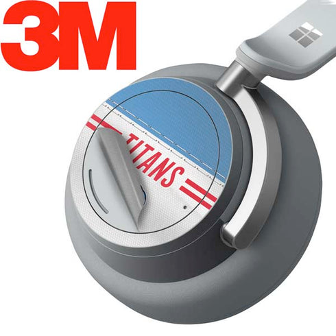 NFL Tennessee Titans White Striped Surface Headphones Skin