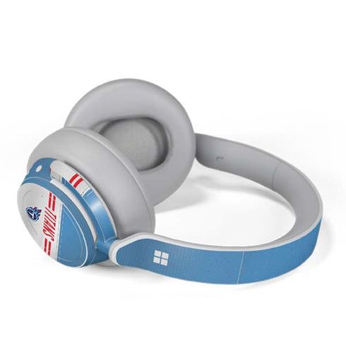 NFL Tennessee Titans White Striped Surface Headphones Skin