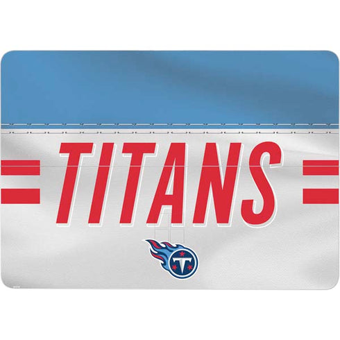NFL Tennessee Titans White Striped Surface Laptop Studio Skin