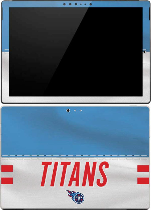 NFL Tennessee Titans White Striped Surface Pro 4 Skin