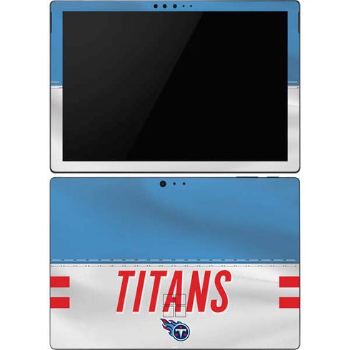 NFL Tennessee Titans White Striped Surface Pro 6 Skin