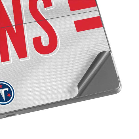 NFL Tennessee Titans White Striped Surface Pro 8 Skin