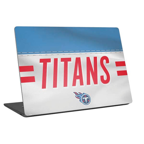 NFL Tennessee Titans White Striped Universal Laptop 14in (11.4 x 8.2in) Skin
