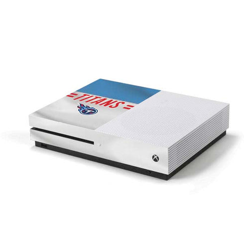 NFL Tennessee Titans White Striped Xbox One S Console Skin