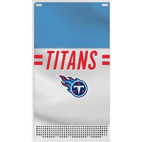 NFL Tennessee Titans White Striped Xbox Series S Bundle Skin
