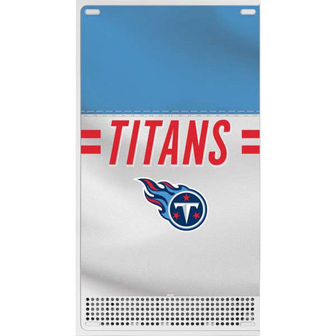 NFL Tennessee Titans White Striped Xbox Series S Console Skin