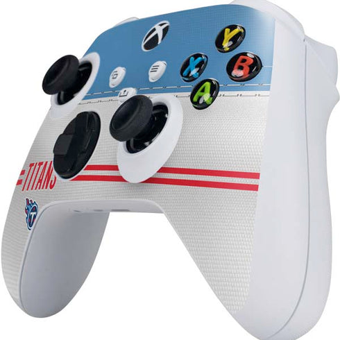 NFL Tennessee Titans White Striped Xbox Series S Controller Skin