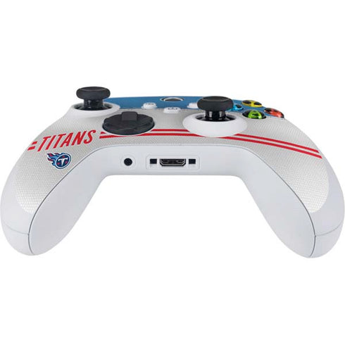 NFL Tennessee Titans White Striped Xbox Series S Controller Skin