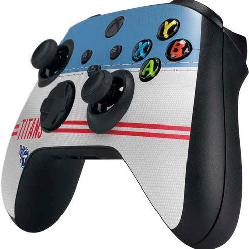 NFL Tennessee Titans White Striped Xbox Series X Controller Skin