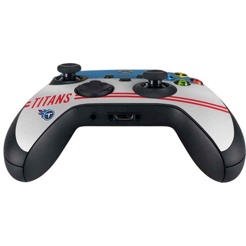 NFL Tennessee Titans White Striped Xbox Series X Controller Skin
