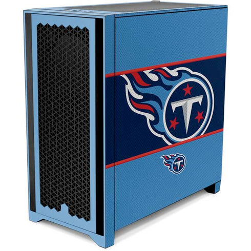 NFL Tennessee Titans Zone Block Corsair 4000D Tempered Glass Mid-Tower ATX Case Skin