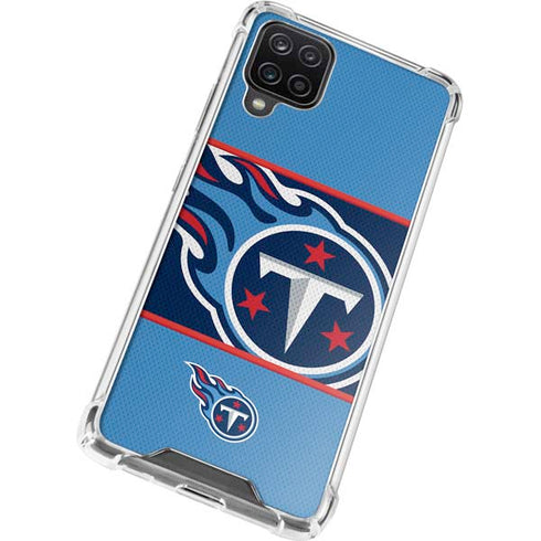 NFL Tennessee Titans Zone Block Galaxy A12 Clear Case
