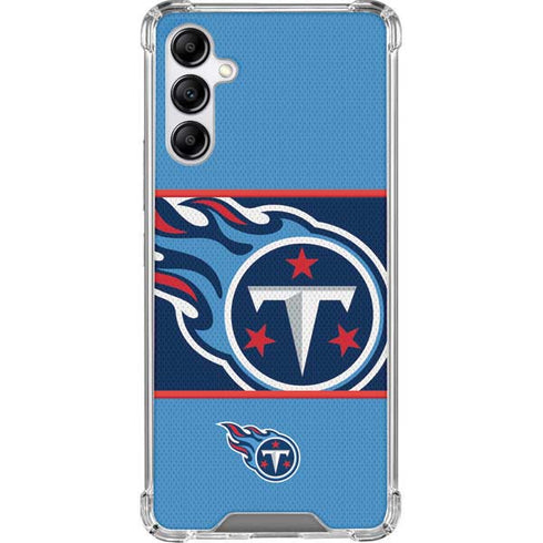 NFL Tennessee Titans Zone Block Galaxy A14 5G Clear Case