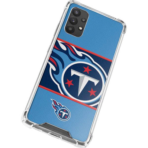 NFL Tennessee Titans Zone Block Galaxy A32 5G Clear Case