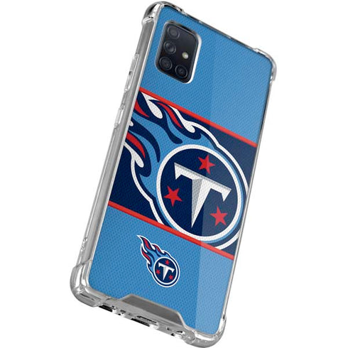 NFL Tennessee Titans Zone Block Galaxy A51 5G Clear Case