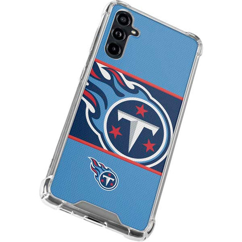 NFL Tennessee Titans Zone Block Galaxy A54 5G Clear Case