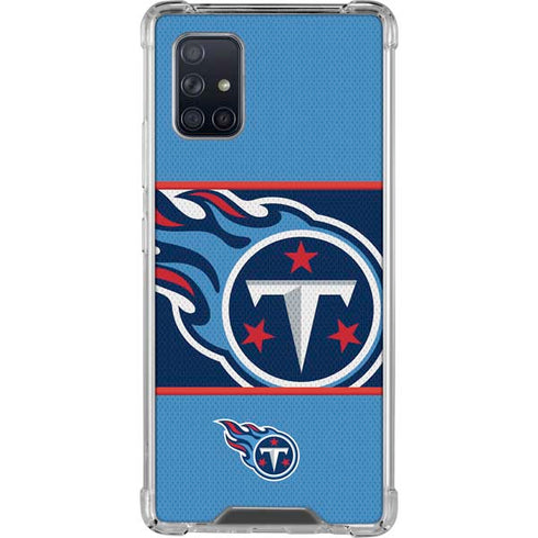 NFL Tennessee Titans Zone Block Galaxy A71 5G Clear Case