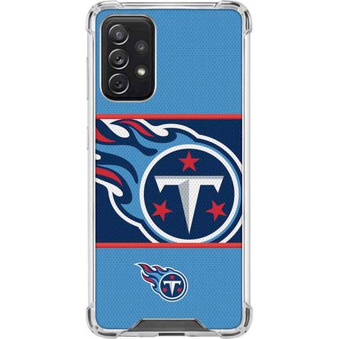 NFL Tennessee Titans Zone Block Galaxy A72 5G Clear Case