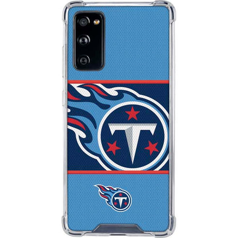 NFL Tennessee Titans Zone Block Galaxy S20 FE Clear Case