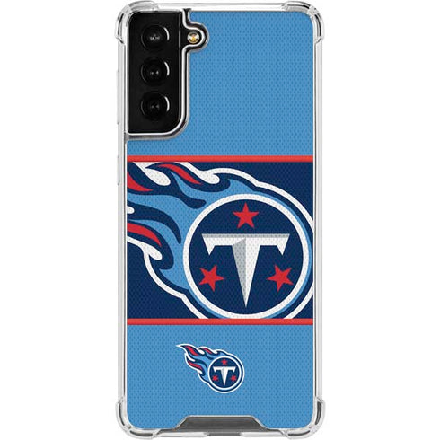 NFL Tennessee Titans Zone Block Galaxy S21 FE Clear Case
