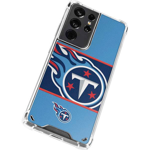 NFL Tennessee Titans Zone Block Galaxy S21 Ultra 5G Clear Case