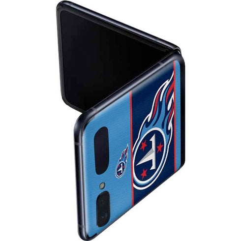NFL Tennessee Titans Zone Block Galaxy Z Flip Skin