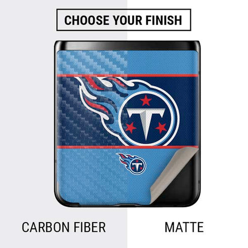 NFL Tennessee Titans Zone Block Galaxy Z Flip Skin