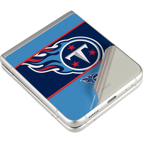 NFL Tennessee Titans Zone Block Galaxy Z Flip3 5G Skin
