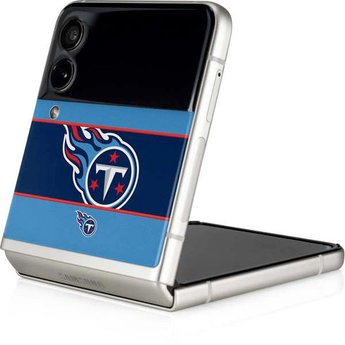 NFL Tennessee Titans Zone Block Galaxy Z Flip3 5G Skin