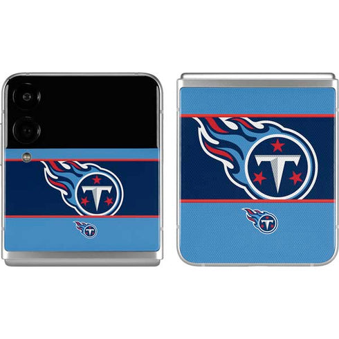 NFL Tennessee Titans Zone Block Galaxy Z Flip4 5G Skin