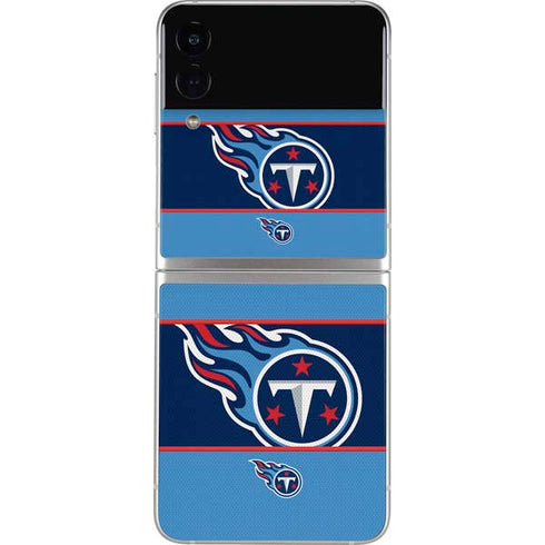 NFL Tennessee Titans Zone Block Galaxy Z Flip4 5G Skin