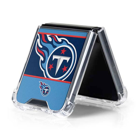 NFL Tennessee Titans Zone Block Galaxy Z Flip5 5G Clear Case