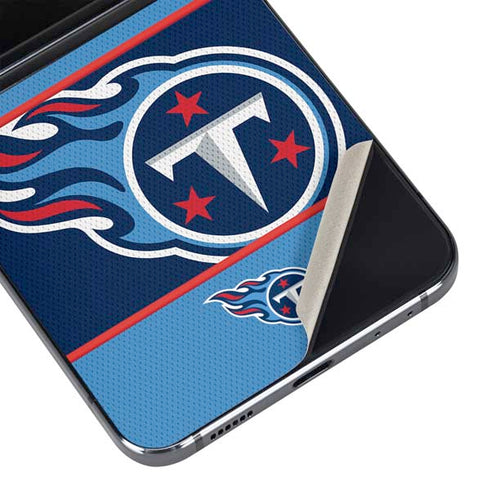 NFL Tennessee Titans Zone Block Galaxy Z Flip5 5G Skin