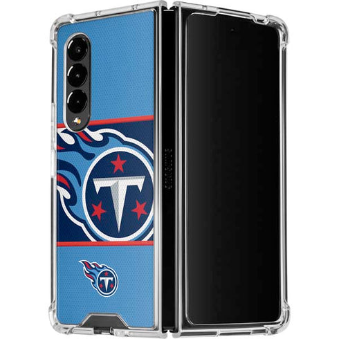 NFL Tennessee Titans Zone Block Galaxy Z Fold4 5G Clear Case