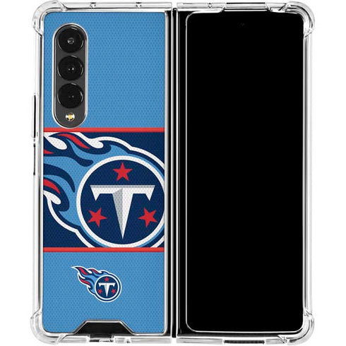 NFL Tennessee Titans Zone Block Galaxy Z Fold4 5G Clear Case