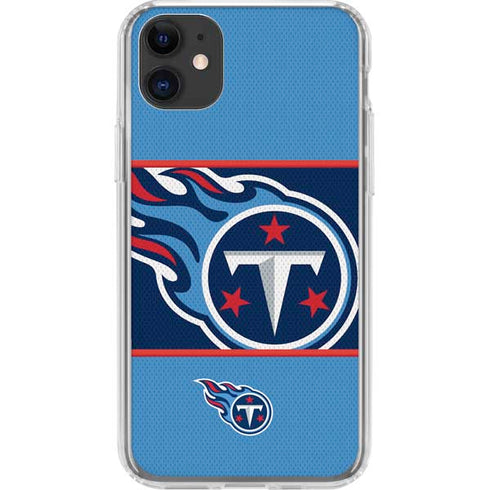 NFL Tennessee Titans Zone Block iPhone 11 Clear Case