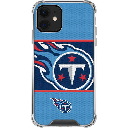 NFL Tennessee Titans Zone Block iPhone 12 Clear Case