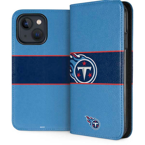 NFL Tennessee Titans Zone Block iPhone 13 Folio Case