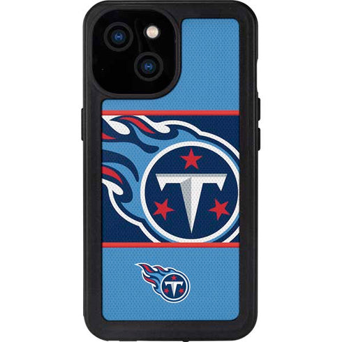 NFL Tennessee Titans Zone Block iPhone 13 Mini Waterproof Case