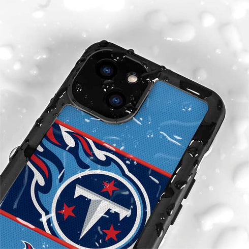 NFL Tennessee Titans Zone Block iPhone 13 Mini Waterproof Case