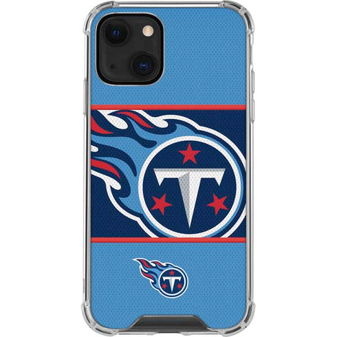 NFL Tennessee Titans Zone Block iPhone 14 Plus Clear Case
