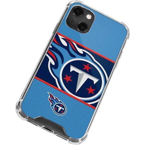 NFL Tennessee Titans Zone Block iPhone 14 Plus Clear Case