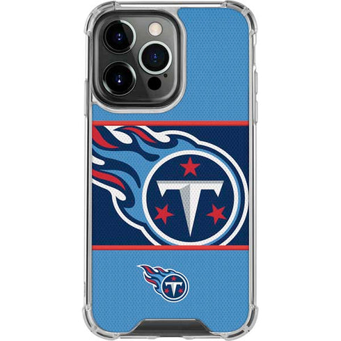 NFL Tennessee Titans Zone Block iPhone 15 Pro Clear Case