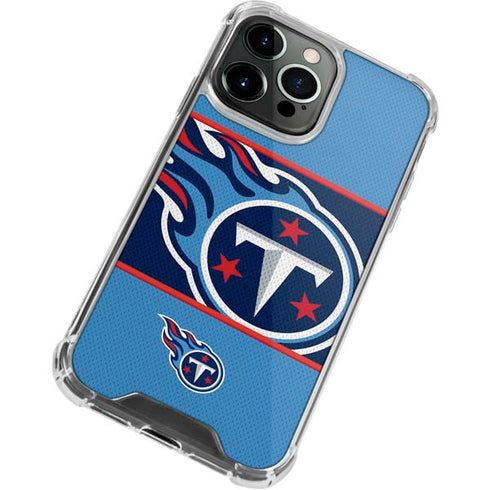 NFL Tennessee Titans Zone Block iPhone 15 Pro Clear Case
