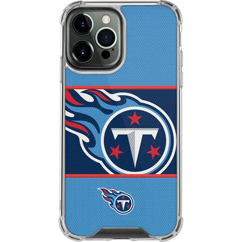 NFL Tennessee Titans Zone Block iPhone 14 Pro Max Clear Case