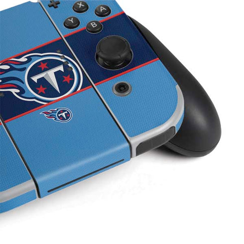 NFL Tennessee Titans Zone Block Nintendo Switch OLED (2021) Skin