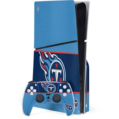 NFL Tennessee Titans Zone Block PS5 Slim Disk Bundle Skin