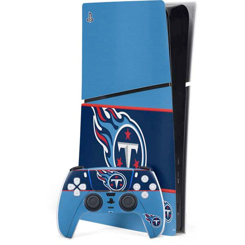 NFL Tennessee Titans Zone Block PS5 Slim Digital Edition Console Skin