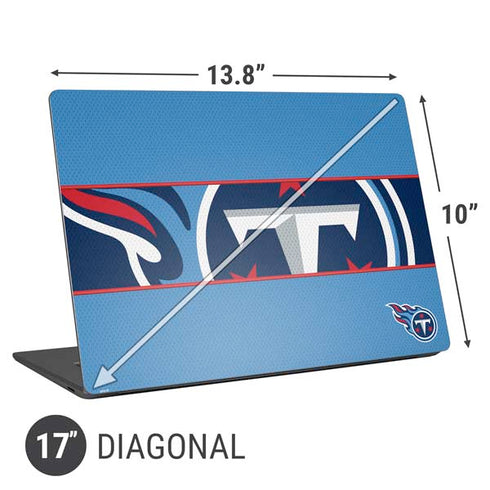 NFL Tennessee Titans Zone Block Universal Laptop 17in (13.8 x 10in) Skin