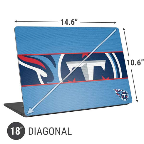 NFL Tennessee Titans Zone Block Universal Laptop 18in (14.6 x 10.6in) Skin